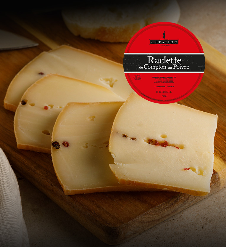 Raclette de compton au poivre
